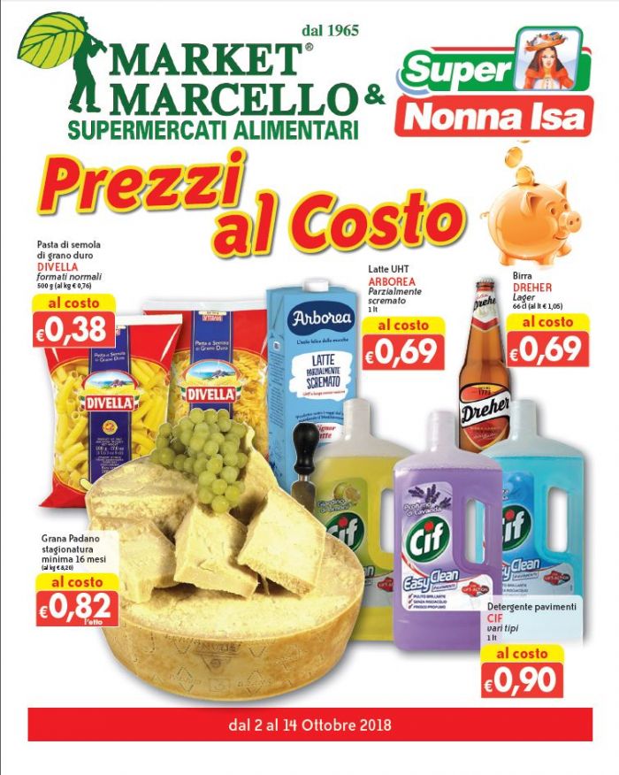 SUPERMERCATI MARCELLO - VOLANTINO OFFERTE PRODOTTI ALIMENTARI E IGIENE  PERSONALE