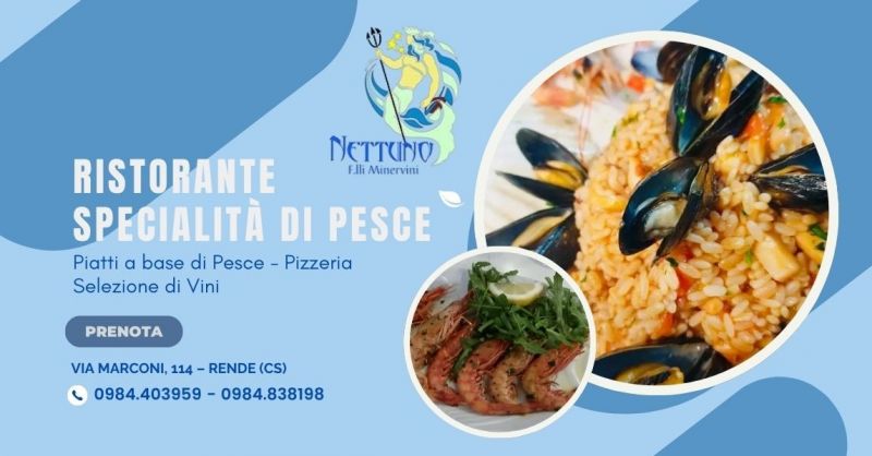 ristorante specialita piatti di pesce a rende