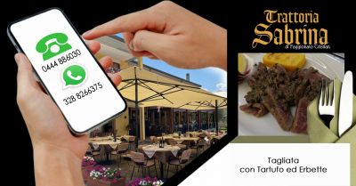 offerta miglior trattoria consigliata con piatti a base di tartufo nero