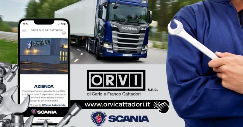Fornitura ricambi originali Scania provincia