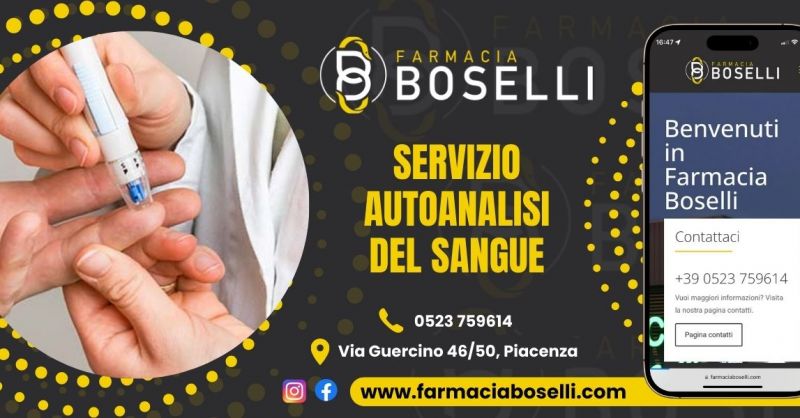 Farmacia con servizio autoanalisi del sangue