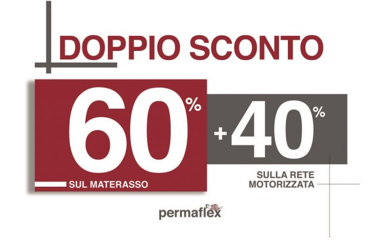 sconti su materassi e reti motorizzate permaflex