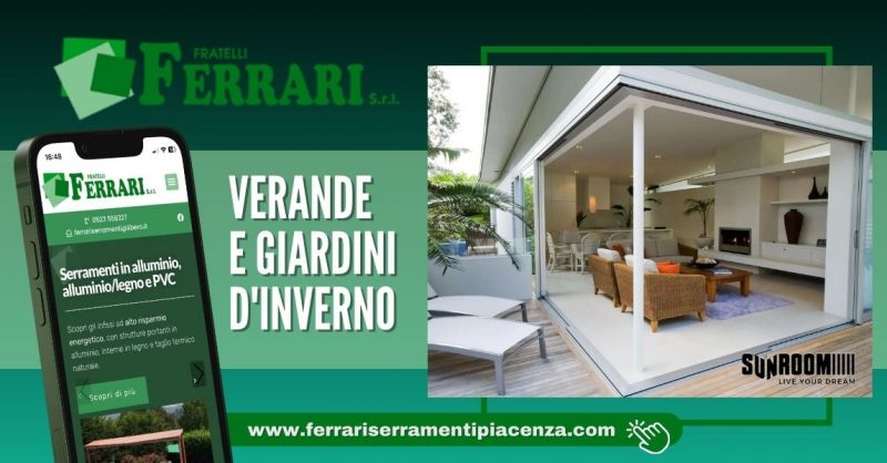 Azienda specializzata coperture per Verande Giardini Inverno provincia