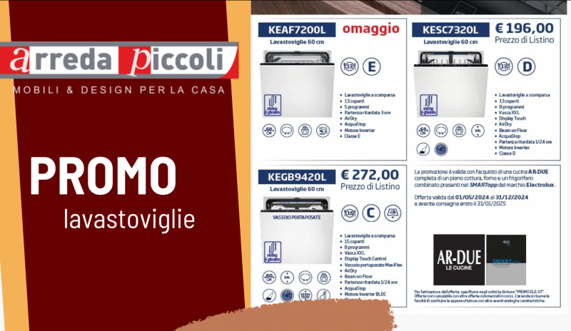 Promo cucina nuova con lavastoviglie Electrolux