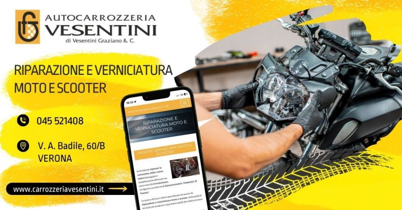 officina specializzata riparazione verniciatura moto e scooter