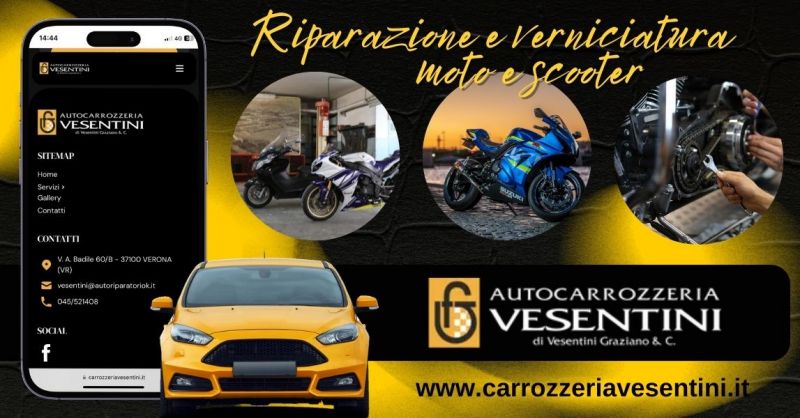 La migliore officina per riparazione e verniciatura moto