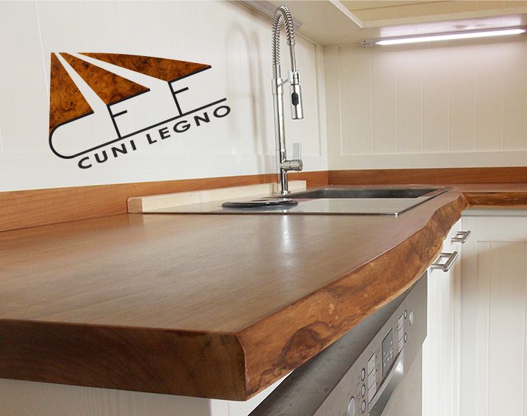 CUNI LEGNO offerta piano cucina in legno - promozione top cucina in legno  massello