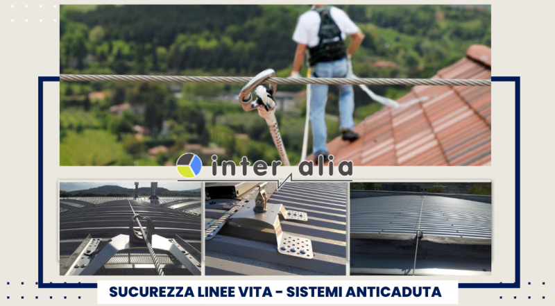 Installazione sistemi di sicurezza linee vita anticaduta