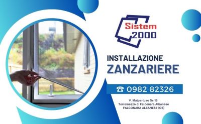 installazione zanzariere falconara albanese