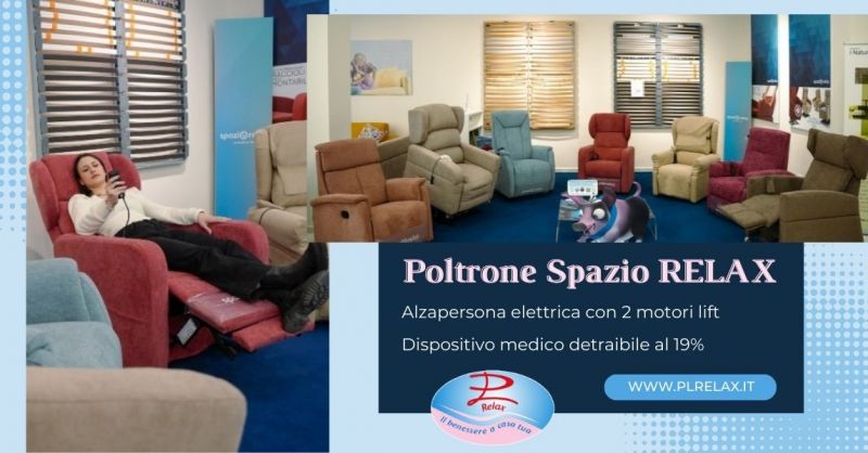 poltrone spazio relax con alzapersona elettrica