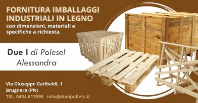 produzione e fornitura di imballaggi industriali in legno