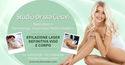 epilazione definitiva laser per viso e corpo