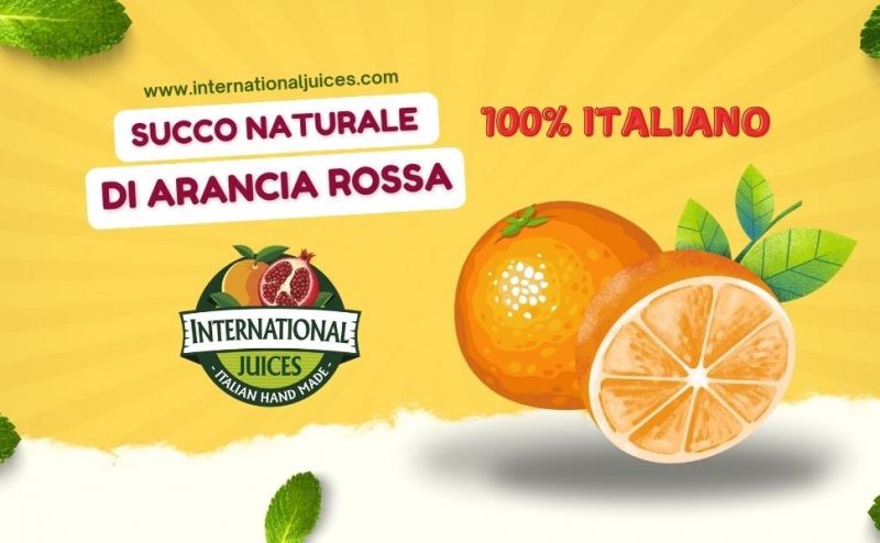 produzione succo naturale di arancia rossa italiano