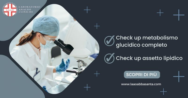 Check up metabolismo glucidico completo e assetto lipidico