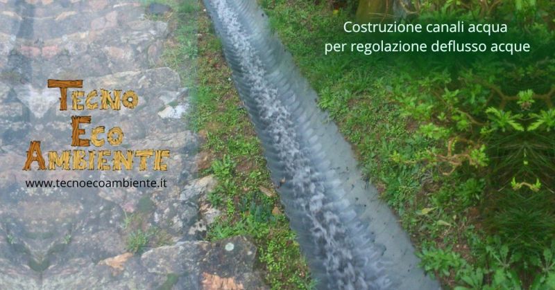 costruzione canali acqua per regolazione deflusso in Versilia