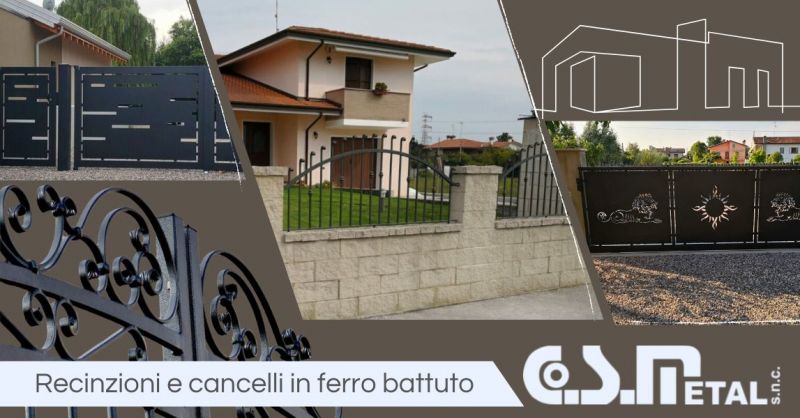 Produzione cancelli ferro battuto su misura