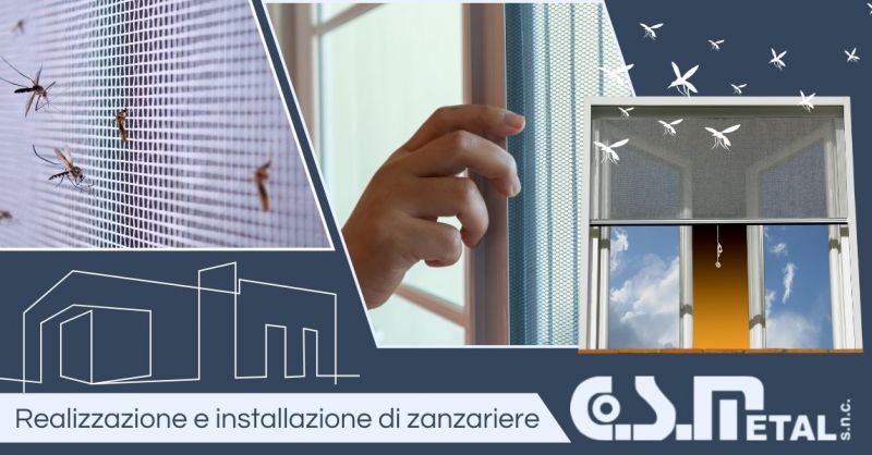 Realizzazione e installazione di zanzariere su misura