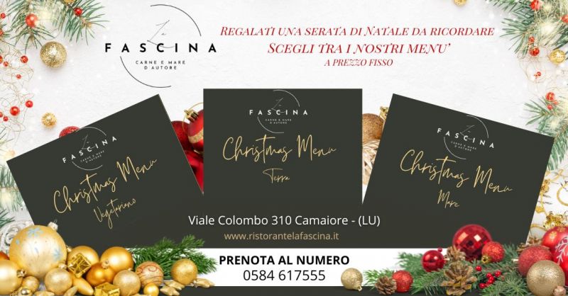 ristorante cena natale con menu fisso a Lido di Camaiore