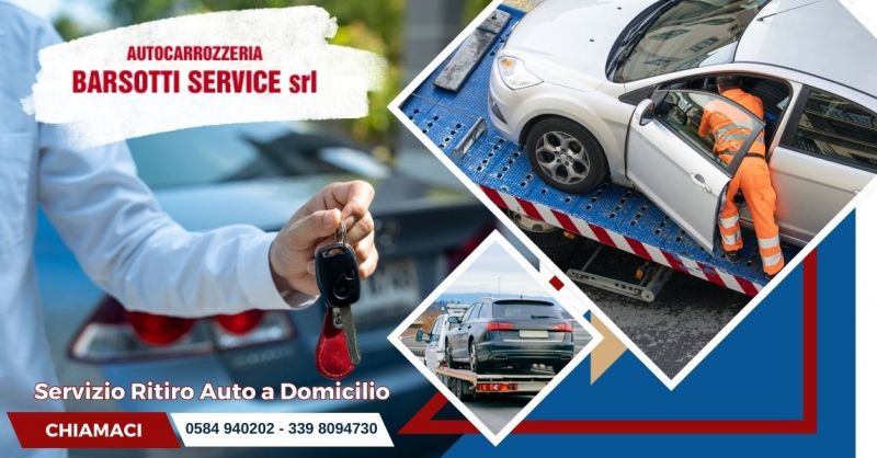 servizio ritiro auto a domicilio a Viareggio