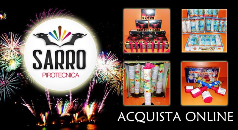 Pirotecnica Sarro – offerta ecommerce fuochi d'artificio per capodanno –  promozione articoli e fuochi d'artificio per capodanno