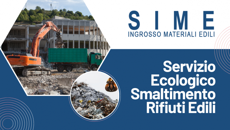 Servizio ecologico smaltimento rifiuti edili