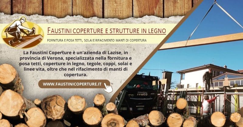 Fornitura e posa di tetti in legno Castelnuovo del Garda