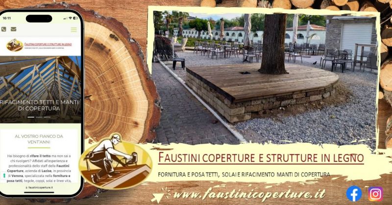 Realizzazione plateatici in legno per esterni Bussolengo