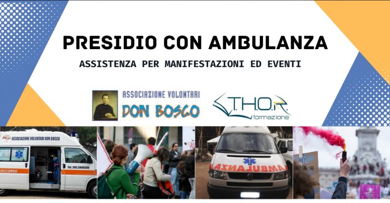  Presidio con ambulanza per eventi e manifestazioni