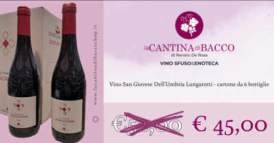 offerta vino sangiovese dell umbria lungarotti cartone da 6 bottiglie