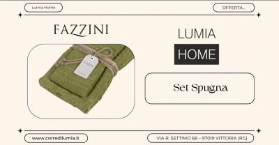 offerta set due asciugamani in spugna fazzini