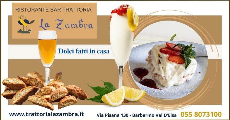 offerta ristorante cucina toscana con dolci fatti in casa