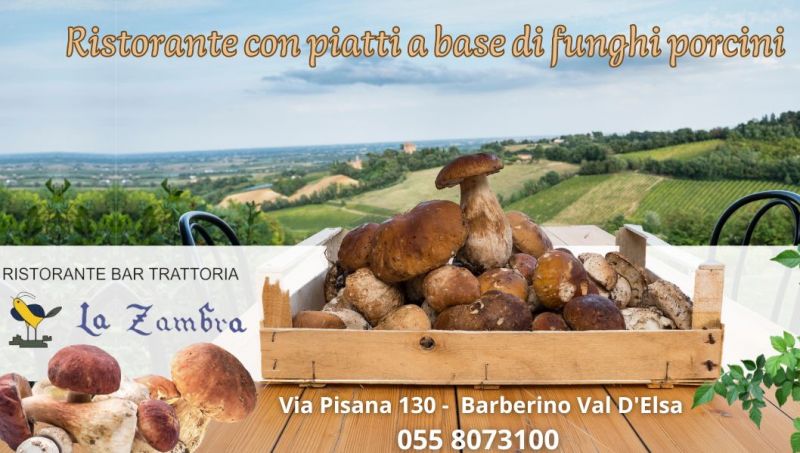 ristorante con piatti a base di funghi nei dintorni