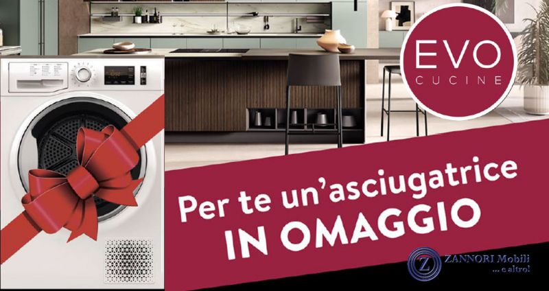 Cucina Evo con asciugatrice in omaggio a Ardea