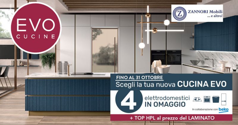 Promo cucina Evo con 4 elettrodomestici in omaggio a Ardea