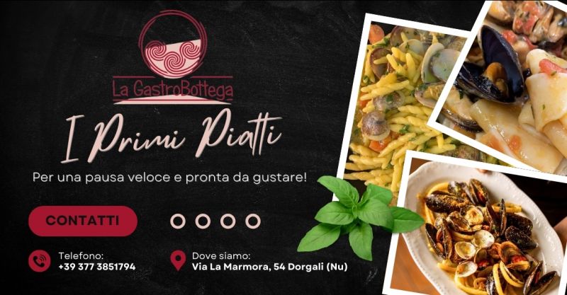 Primi piatti pronti da asporto Dorgali