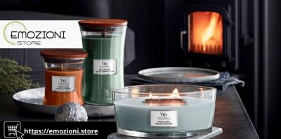 offerta candele woodwick famose per il loro caldo aroma di legno