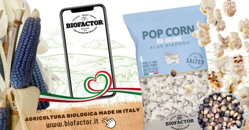 vendita popcorn biologici con mais Blu diamond