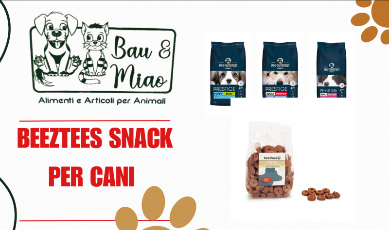 Beeztees snack e Pro Nutrition per cani