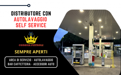 distributore con autolavaggio self service sempre aperto