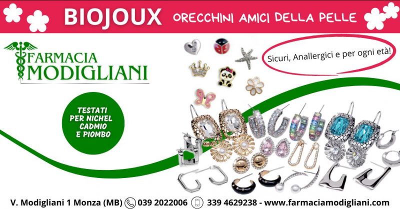 orecchini anallergici Bijoux in farmacia