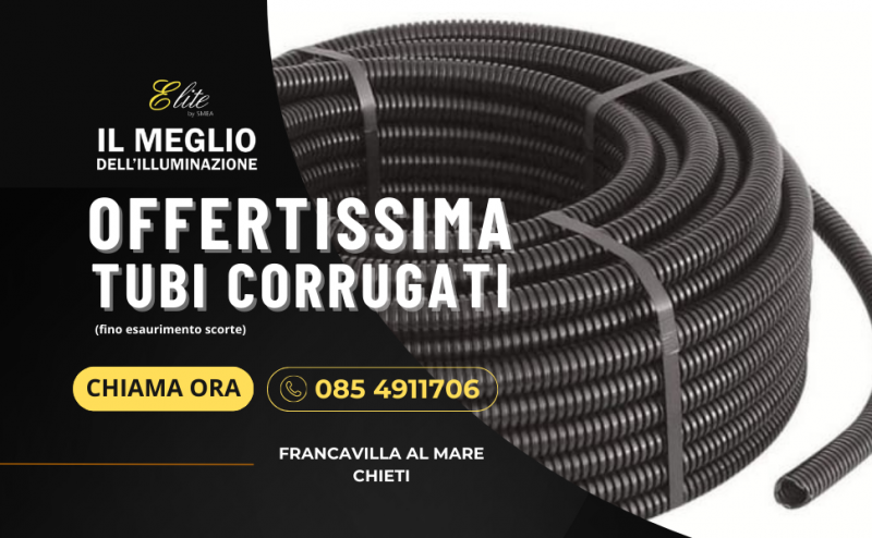 tubi corrugati varie misure in offerta francavilla al mare