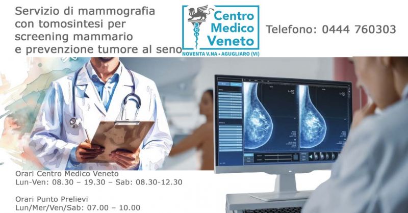 Servizio di mammografia con tomosintesi a Noventa Vicentina