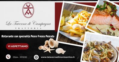 ristorante con specialita pesce fresco pescato