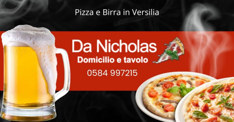 pizza e birra in Versilia