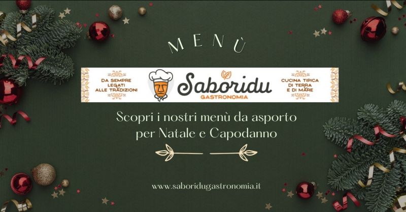 Menu per le festivita da asporto