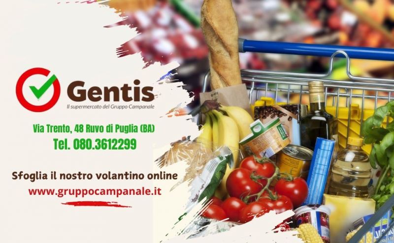 supermercato con prodotti tipici locali a ruvo di puglia