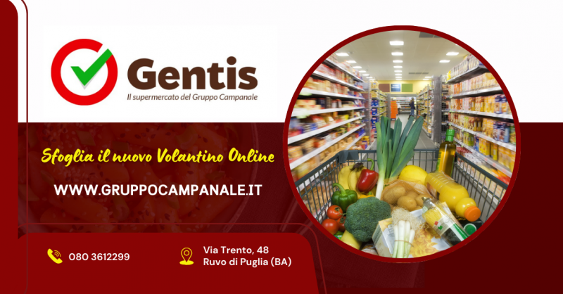 Supermercato con prodotti tipici locali a ruvo di puglia