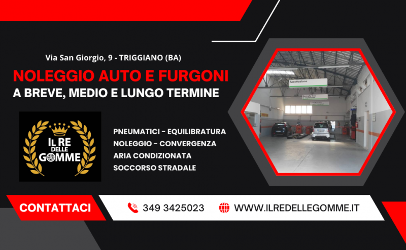 noleggio breve medio e lungo termine auto a triggiano