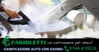 offerta servizio professionale sanificazione auto con ozono terni occasione igienizzazione auto terni