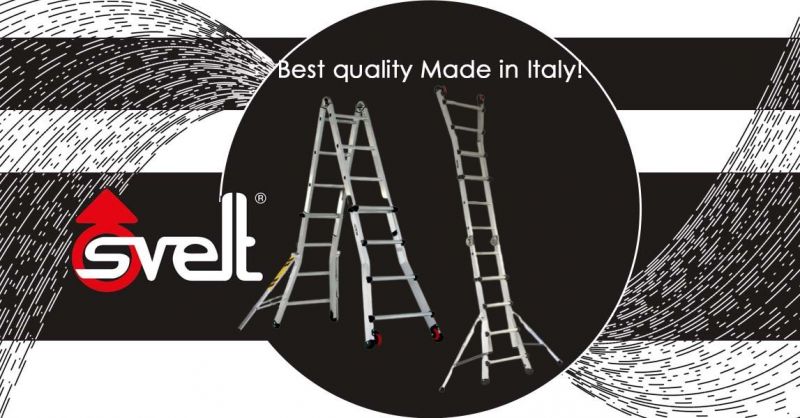  Verkaufsgelegenheit Scalissima Elite optionale Teleskopleiter komplett mit klappbarem Stabilisatorsystem für den professionellen Einsatz made in Italy